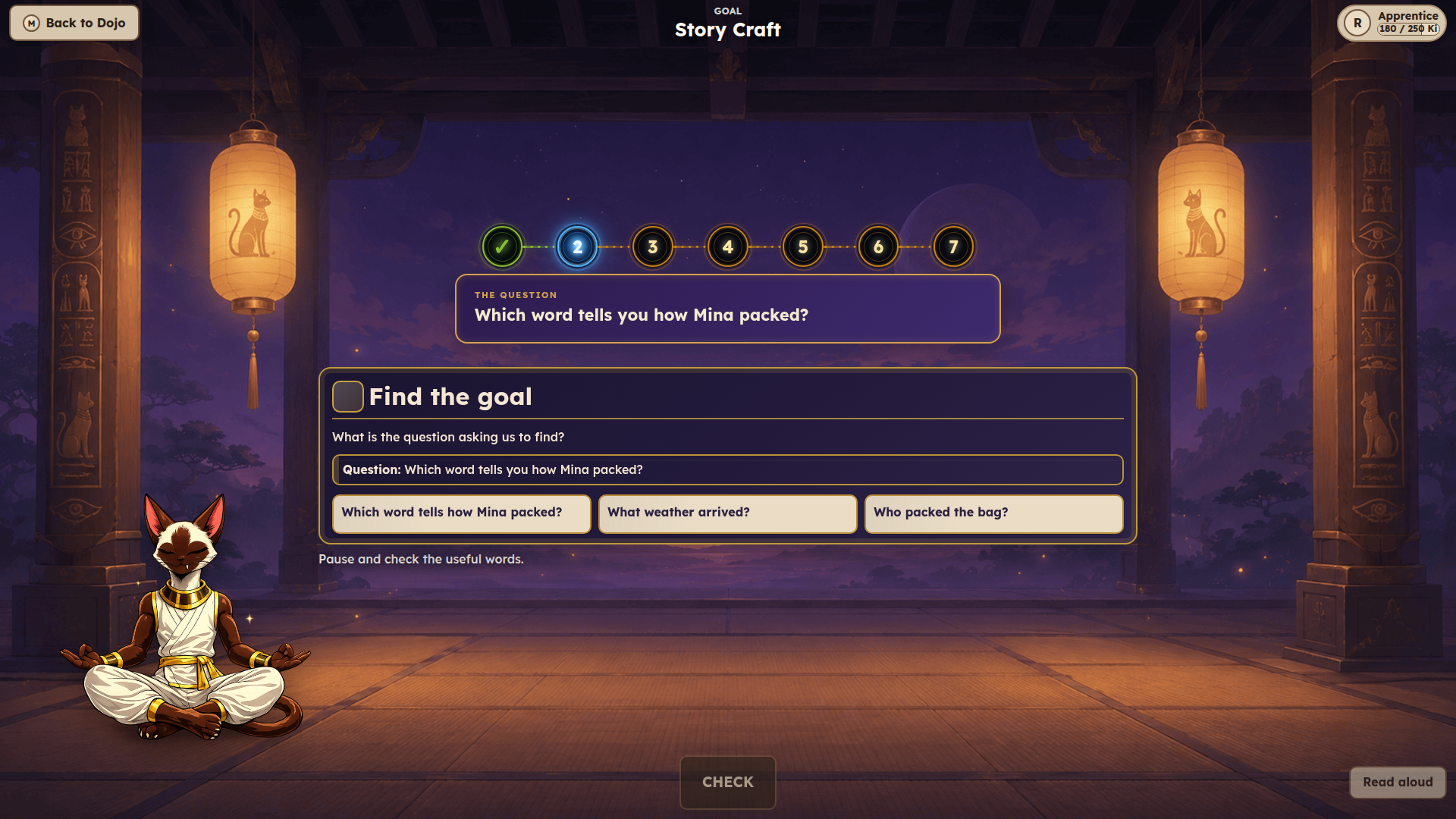 A Story Craft challenge guided by Sensei